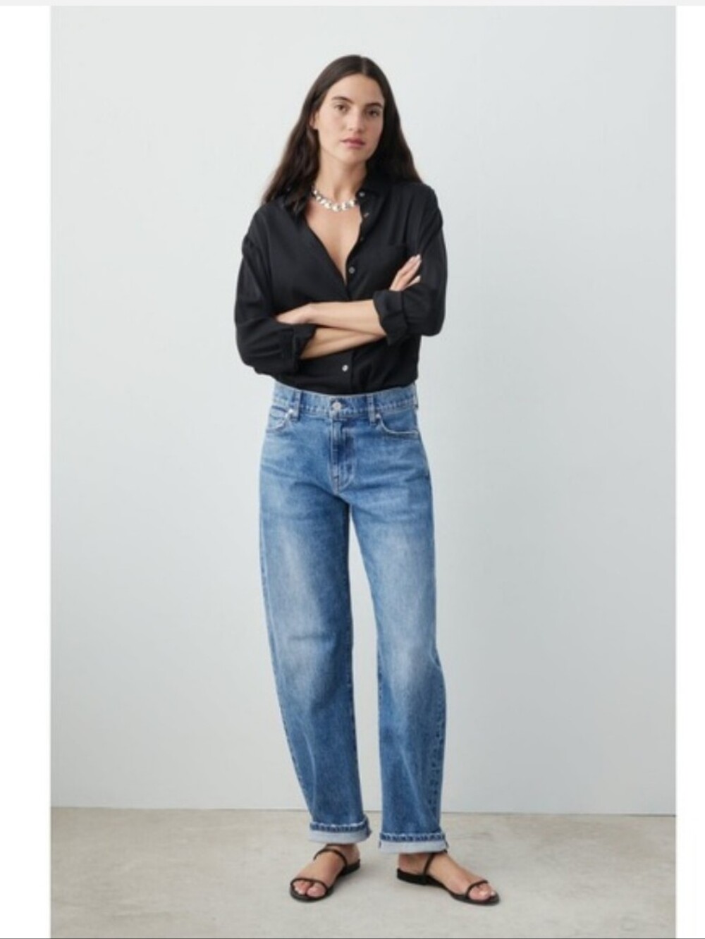 AYR The Getup Jeans 28S Bingo Barrel Leg Relaxed Denim
